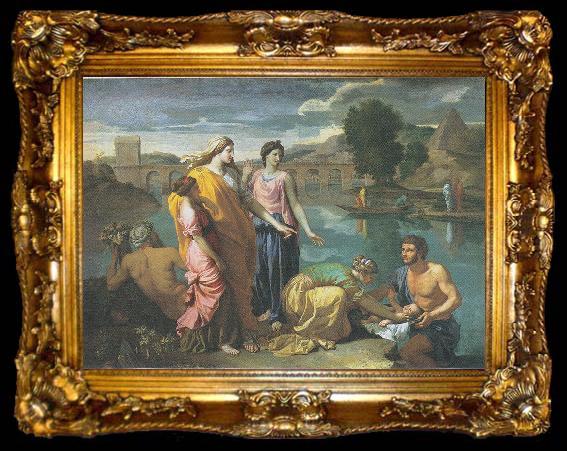framed  Nicolas Poussin The Finding of Moses, ta009-2